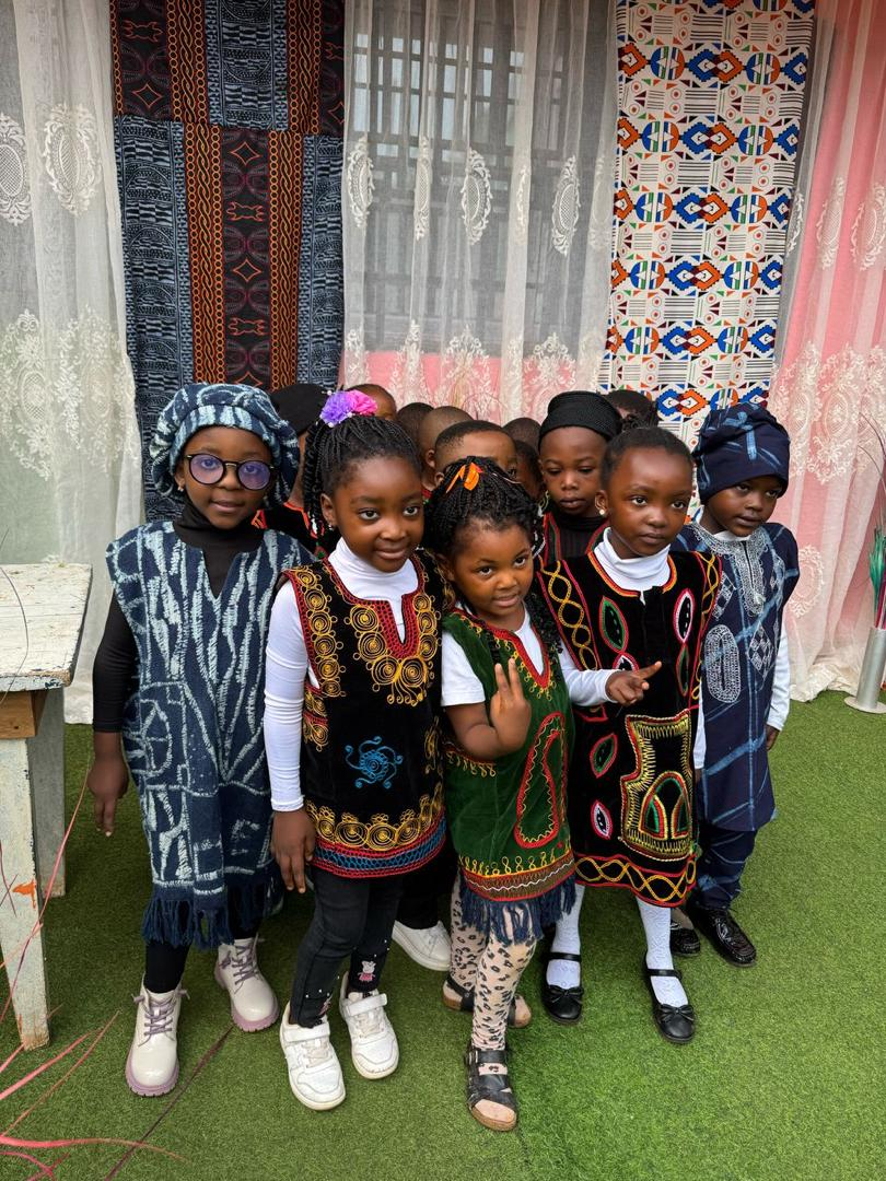 Nursery pupils in traditional dress on cultural day